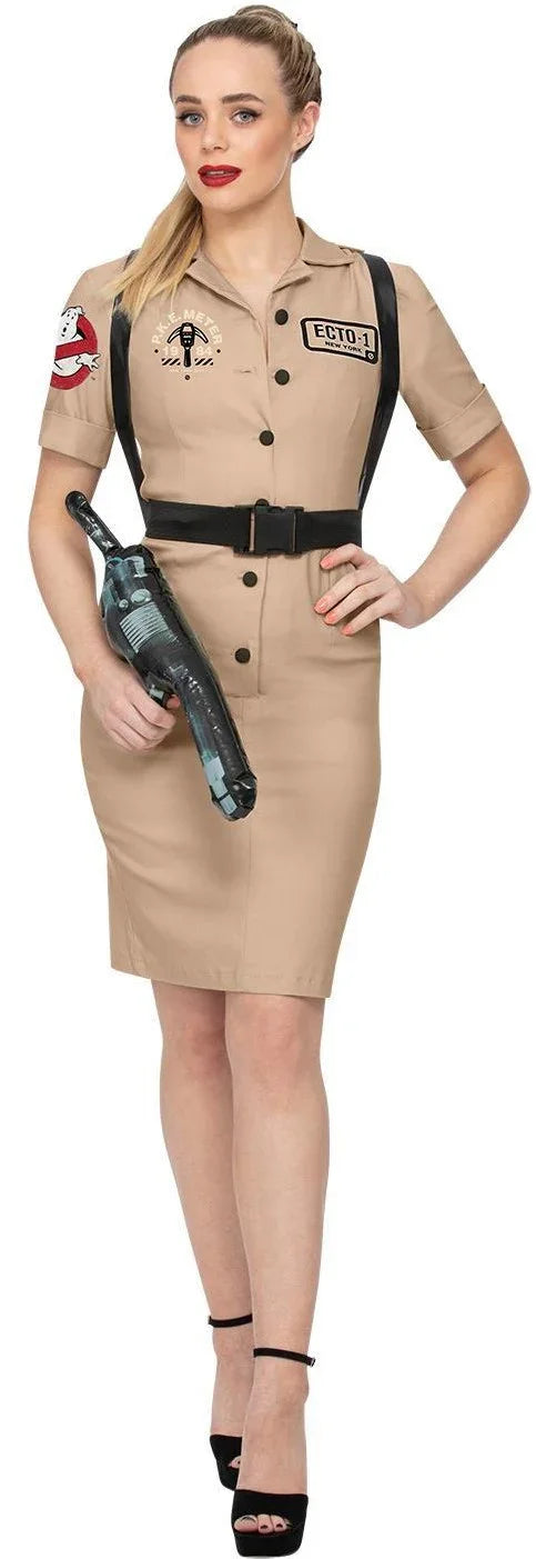 Disfraz de Cazafantasmas Corto para Mujer Cazafantasmas Smiffys